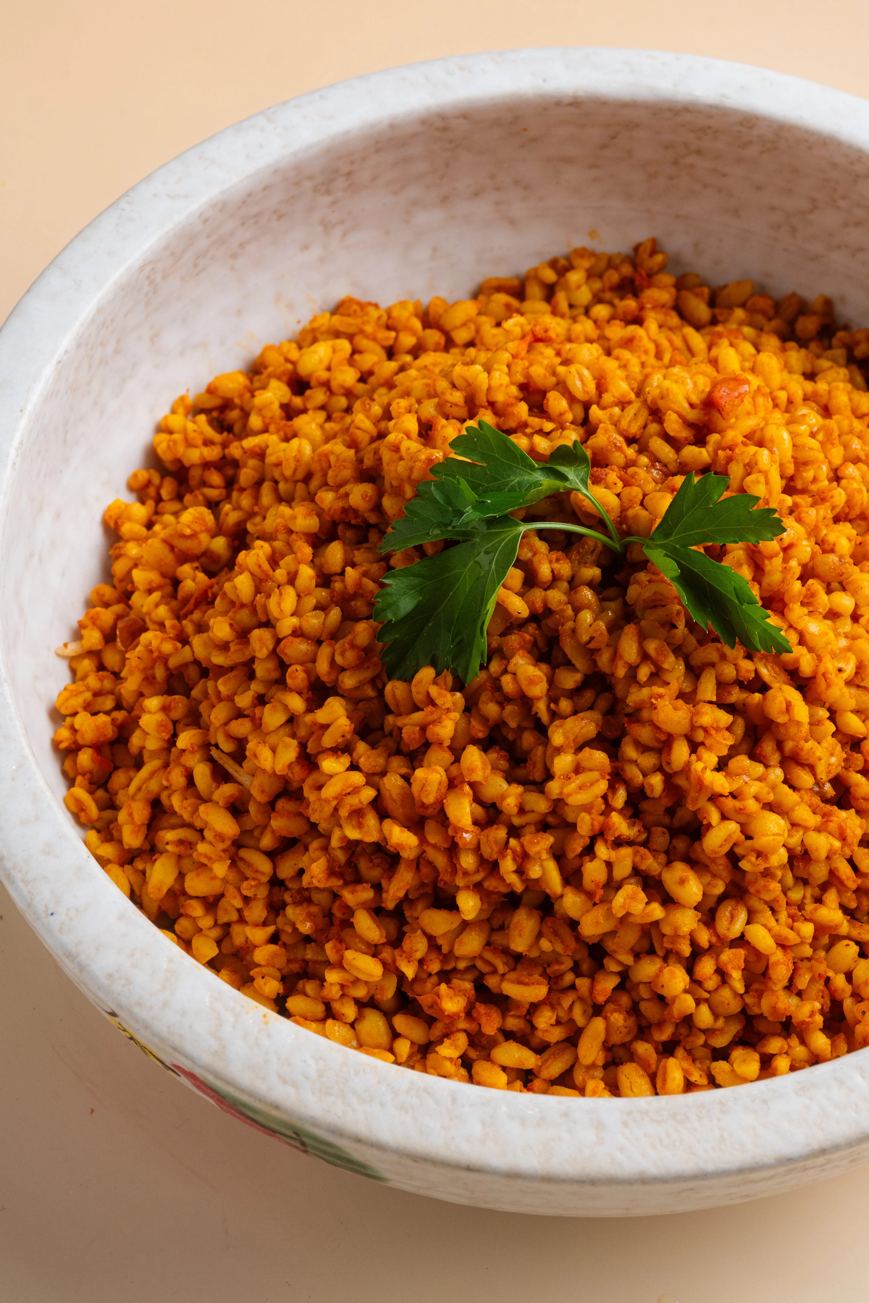 Bulgur in tomato sauce