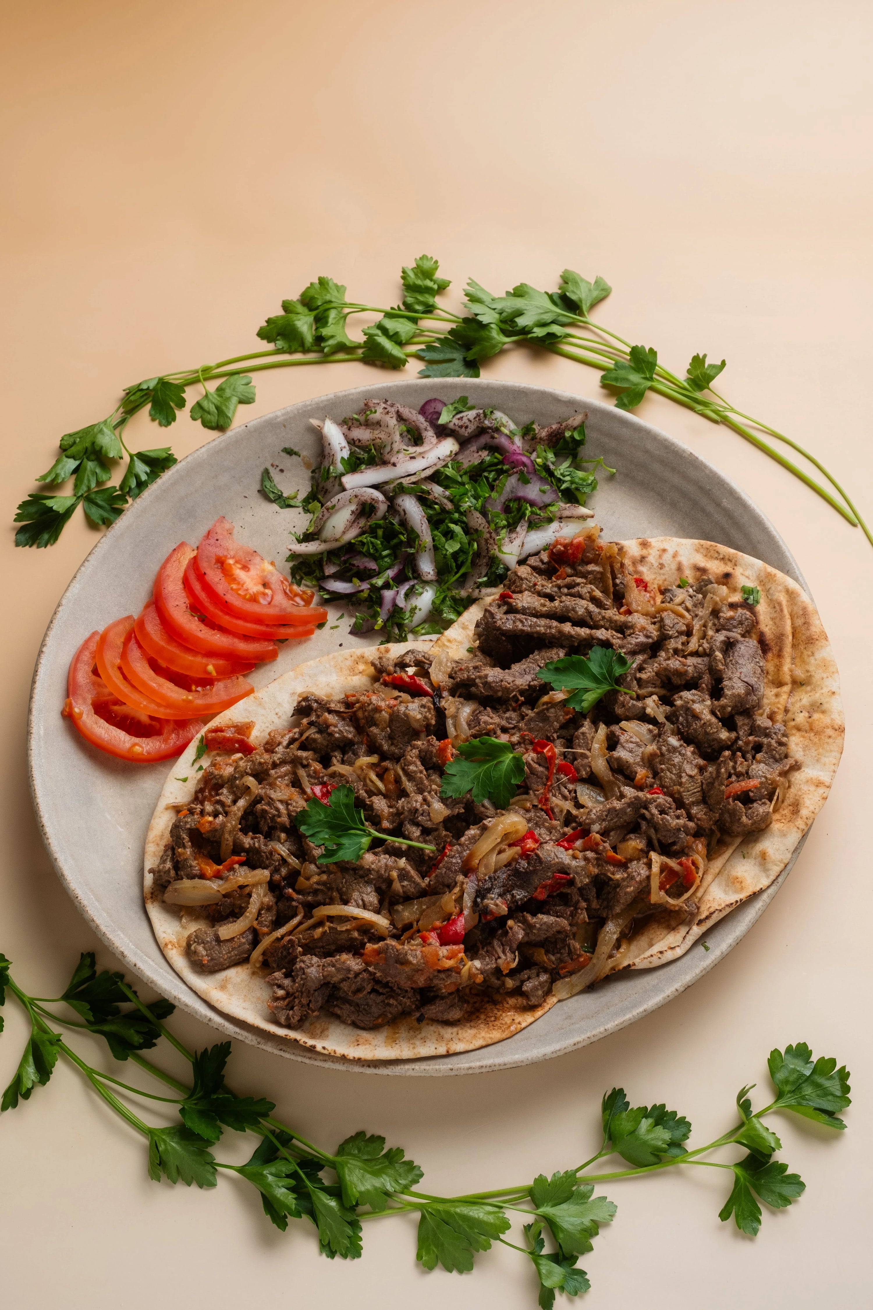 Assiette de chawarma